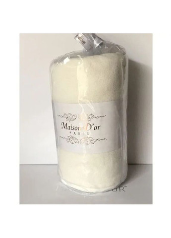 Простирадло махрове з наволочками Maison Dor Mahra Krem 50x70 см Maison D'or на резинці (361894251)