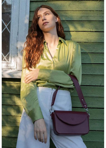 Женская кожаная сумка Molly бордовая The Wings (348358800)