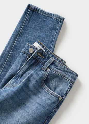 Синие демисезонные регюлар фит джинсы teen Mango