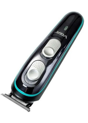 Машинка для стрижки акумуляторна 10 Вт 500 мАг чорна з насадками (2390000057) VGR V-055 (351363103)