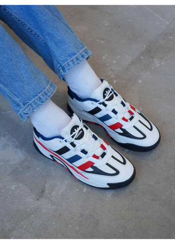 Чорні Осінні кросівки чоловічі adidas niteball black white red адідас найтбол No Brand