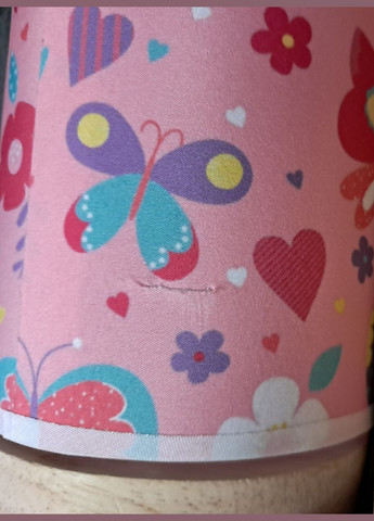 Настільна лампа на дерев'яній підставці USB WSTOO12B butterfly пірван абажур No Brand (316702826)