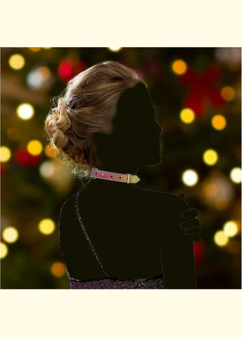 Нашийникчокер із золотими літерами зі стразами Sevanda, шкіряний, різнокольоровий Lockink (298919710)