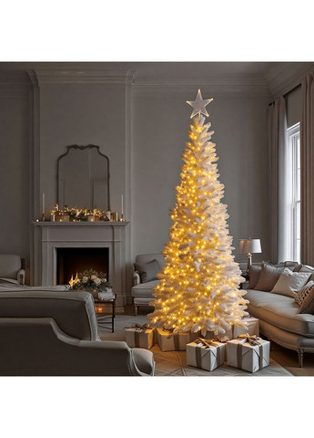 Гірлянда Різдвяна фея вулична 100 м 1000 LED білий провід Жовтий CF1000L100MWY Garlando (366219535)