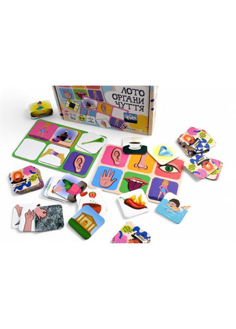 Детское лото "Органы чувств" 2279-UM 4 поля, 48 фишек УМНЯШКА (367966468)