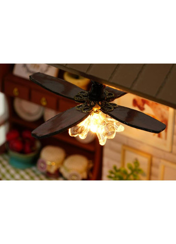 3D Румбокс конструктор кукольный дом Гостиная с верандой и камином DIY 8008-D Cute Room (350349035)