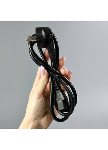 Шнур мережевий для комп’ютера 1.5 м (кабель живлення, С13/С14, 220В) Zomei (368788915)