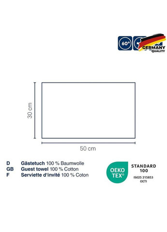 Полотенце Ladessa дымчато-голубое 30х50 см (24585) Kela (368593444)