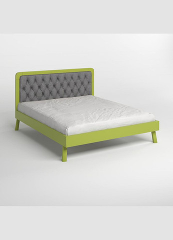 Двуспальная деревянная кровать Токио (S3050G70Y)/Аляска 93 (Серый) 140х200 см (MBG-4755) Mebigrand (368280750)