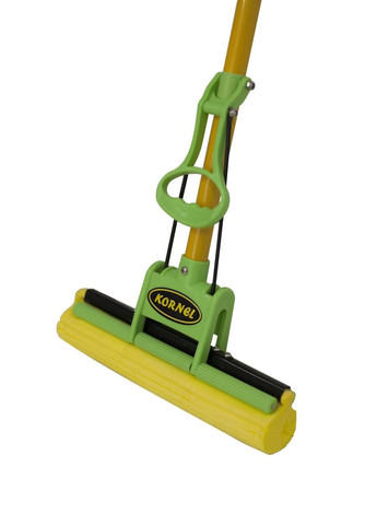 Швабра для прибирання з віджимом 27 см Жовтий Kornel (284419865)