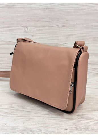 Сумочка женская натуральная кожа пудровая 105101 No Brand (354183801)