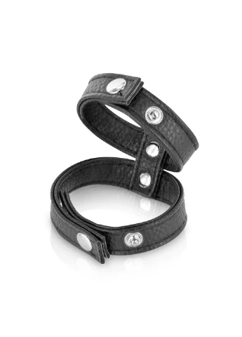Двойное эрекционное кольцо с обхватом для мошонки Double Сockring 9768 Fetish Tentation (391389551)