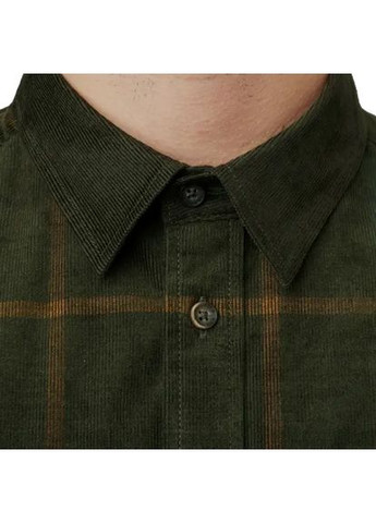 Оливкова сорочка harkila kaldfjord corduroy check shirt willow green No Brand