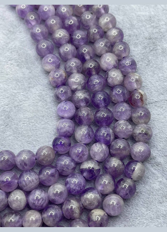 Аметист на нитке без замка 6 мм 40 см Фиолетовый 9513 No Brand (311686459)