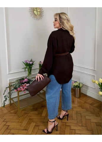 Подовжена сорочка оверсайз. Жіноча. No Brand (391002234)