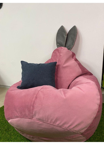 Крісло - мішок груша Зайчик, XXL - 140х100 Багіра 11850+вушка 11825 SkyPuff (361257155)
