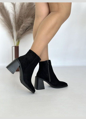 Черные демисезонная стильные женские ботильоны No Brand