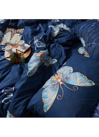 Комплект постільної білизни Микросатин Premium «» Сімейний 160х220х2 наволочки 2х40х60 (MS-820007730) Moon&Star Flutter Dreams (356112972)