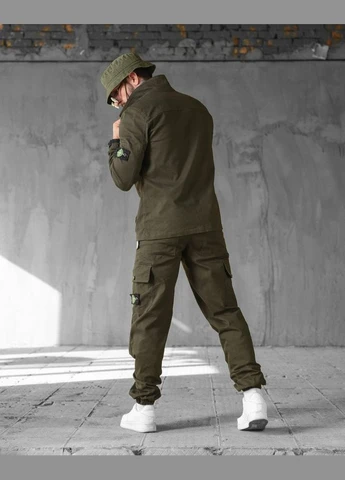 Мужской демисезонный спортивный костюм Stone Island хаки No Brand (303358511)