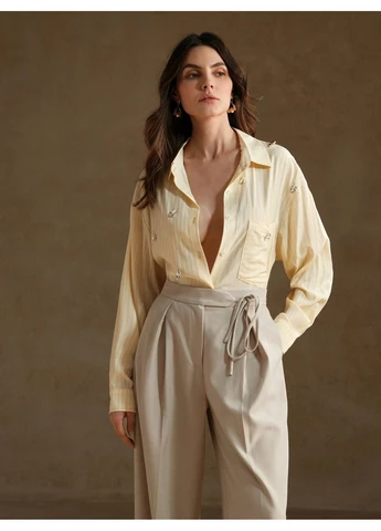 Жёлтая блуза SHEIN