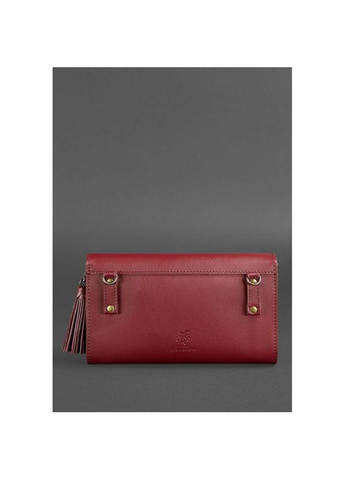 Сумка жіноча шкіряна через плече з ремінцем Еліс бордова Краст BlankNote (302009386)