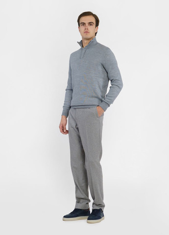 Серый зимний свитер мужской серый Arber Zipper-neck 7 N-AVT-90