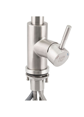 Смеситель для кухни Aria с выдвижным изливом (k35) LDARI015FL1NKS34944 Nickel LIDZ 015FL1 (323485730)