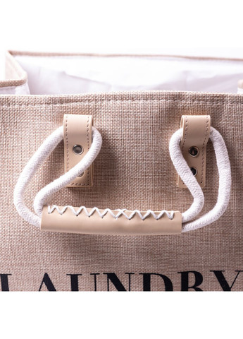 Кошик для білизни 31×26×44 (см) м'який 28 (л) Бежевий HP-41-2BE Yiwu (370707804)