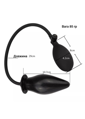 Надувний анальний плаг тілесного кольору We Love (284278709)