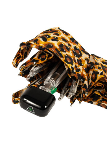 Комбинированный мини зонт женский l501 tiny2 bling leopard (леопард с блестками) Fulton (303831333)
