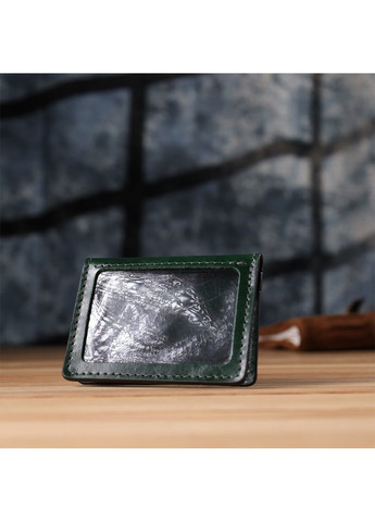 Чудова обкладинка на документи з натуральної гладкої шкіри 22942 Зелений Grande Pelle (330642797)