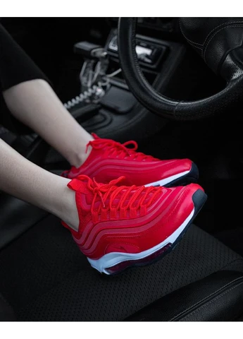 Червоні літні кросівки nike air max 97 red найк аір макс 97 червоні No Brand