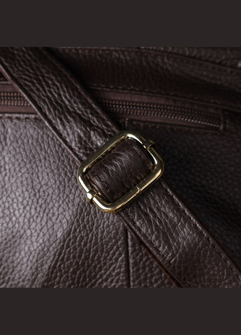 Сумка из натуральной кожи для женщин 22973 Коричневый Vintage (348358951)