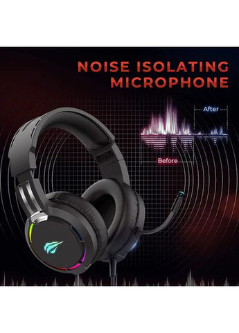 Игровые наушники с микрофоном HV-H2010d RGB Black Havit (363970199)