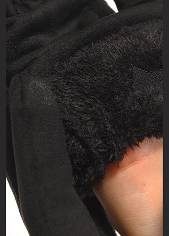 Перчатки женские замшевые на искусственном меху сенсорные черного цвета Let's Shop (302661090)
