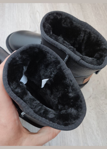 Низькі шкіряні уггі, короткі шкіряні уггі, зимові чоботи mini ugg Hengji (305663664)