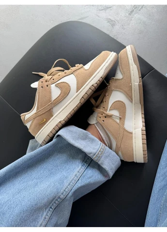Кроссовки женские и мужские Nike SB Dunk Low Sail Beige | Найк СБ Данк низкие бежевые No Brand бежевые демисезоны (401726472)