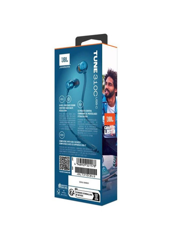 Навушники Tune 310C USB-C Blue (JBLT310CBLU) JBL (323122310)