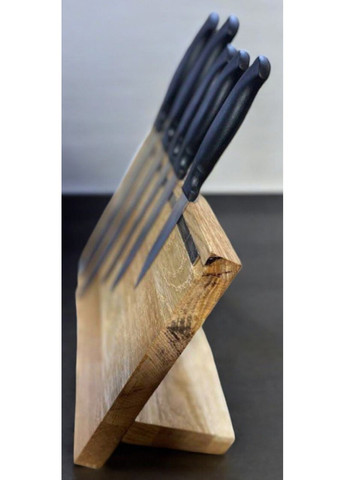 Магнітна кухонна дерев'яна дубова дошка підставка для ножів 30x20 см. No Brand (362193172)