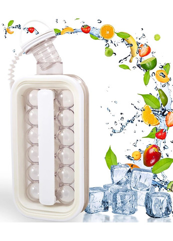 Форма для кубиков льда портативная силиконовая переносная бутылка на 17 шариков DIY ICE Kitchen Master (284281745)