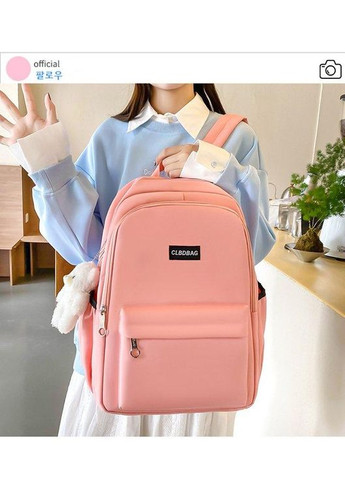 Рюкзак рожевий з сумочками та пеналом в комплекті з мішечком КиП (277698329)
