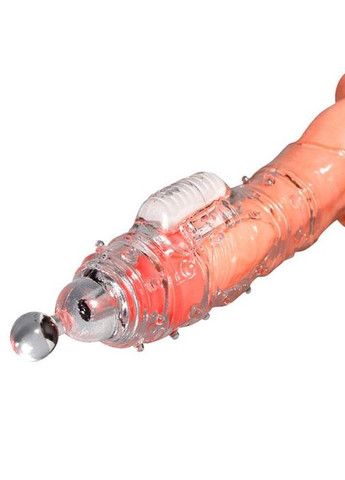 Насадка с вибрацией для увеличения пениса Crystal Skin Penishulle Vibro длиной 18,5 см синего цвета. China (360613539)