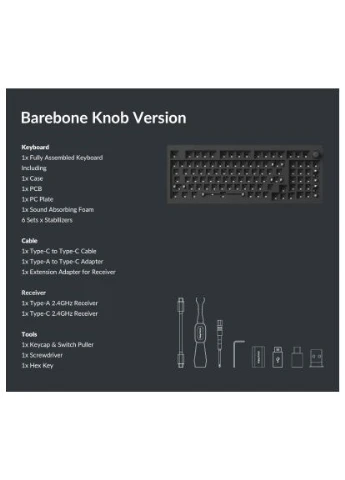 Клавиатура V5 Max Gateron Jupiter Brown Knob Hot-Swap QMK Wireless/Bluetooth/USB-А UA Black (V5M-D3-UA) Keychron V5 Max Gateron Jupiter Brown Knob Hot-Swap QMK Wir (379176862)