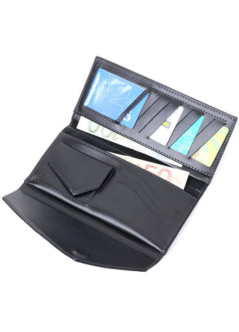 Вместительный кошелек с монетницей снаружи из натуральной кожи 11647 Grande Pelle (329147196)