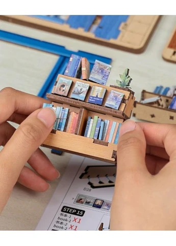 Бук Нук Літературна книгарня Book Nook Literature Bookstore DIY Інтер'єрний конструктор BJAA-203 No Brand (386475541)
