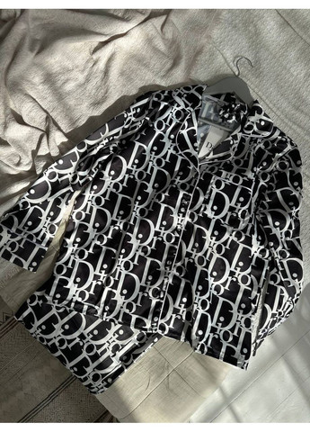 Черная всесезон женская пижама | черная рубашка + брюки Vital-Textile 1000