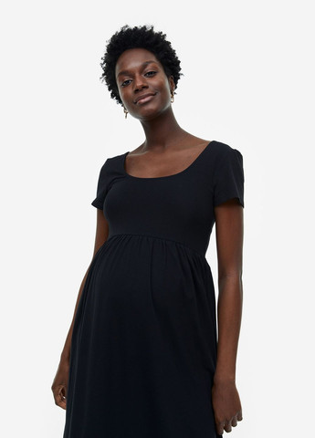 Чорна повсякденний плаття для вагітних H&M однотонна