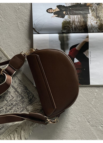 Сумка женская через плече кросс боди на широком ремне No Brand (369935329)