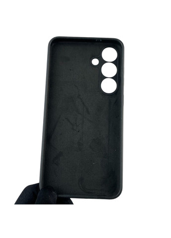 Чохол для Galaxy S25 Plus (SM-S936B) силіконовий з мікрофіброю нековзний на самсунг с25 плюс чорний Samsung (366389226)