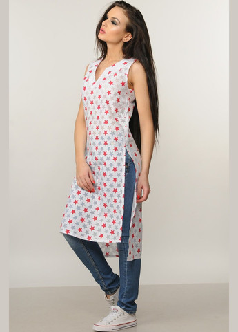 Жіноча туніка вільного силуету з асиметричним кроєм і розрізами (ТУ 15.2-13/18) RiMari (331651307)